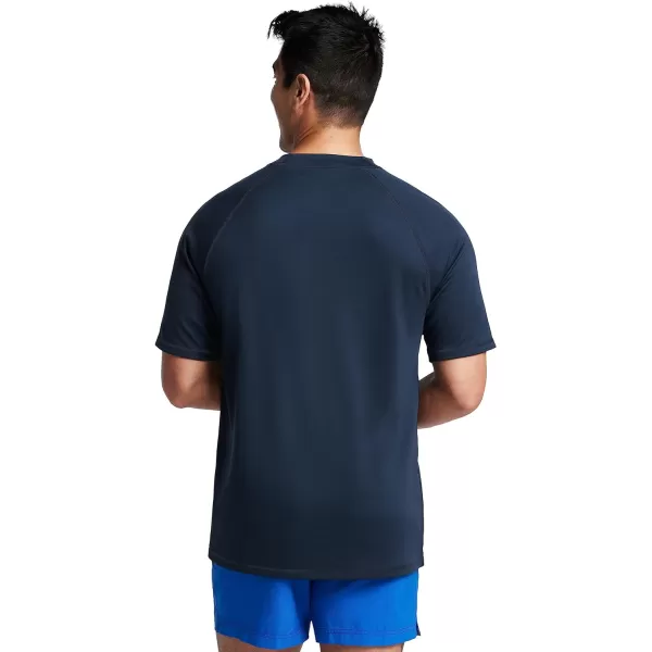 Speedo Mens Uv Swim Shirt ShortSleeve Loose Fit Easy TeeNew Navy