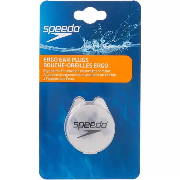 Speedo Unisex Swim Training Ergo Ear PlugsSilver