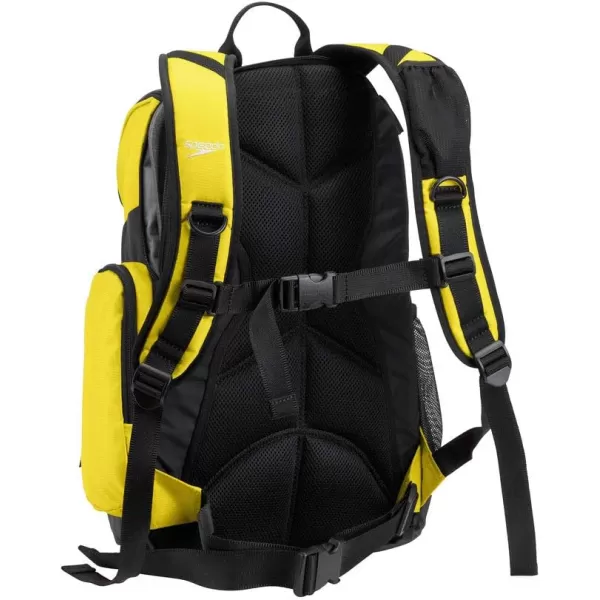 Speedo UnisexAdult Large Teamster Backpack 35LiterBlazing YellowBlack