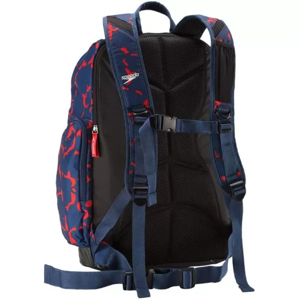 Speedo UnisexAdult Large Teamster Backpack 35LiterRedWhiteBlue