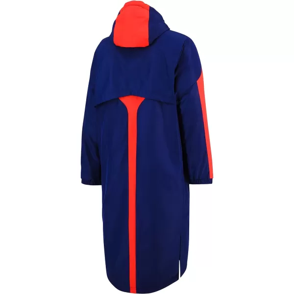 Speedo UnisexAdult Parka Jacket Fleece Lined Team ColorsEdge RedWhiteBlue