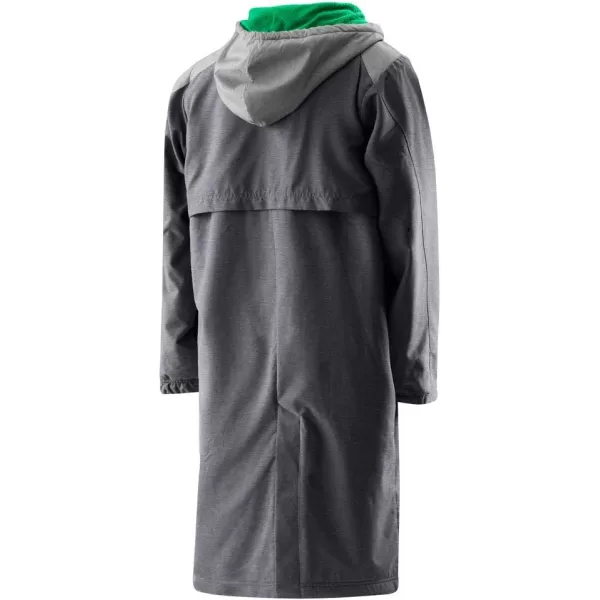 Speedo UnisexAdult Parka Jacket Fleece Lined Team ColorsGreenGrey