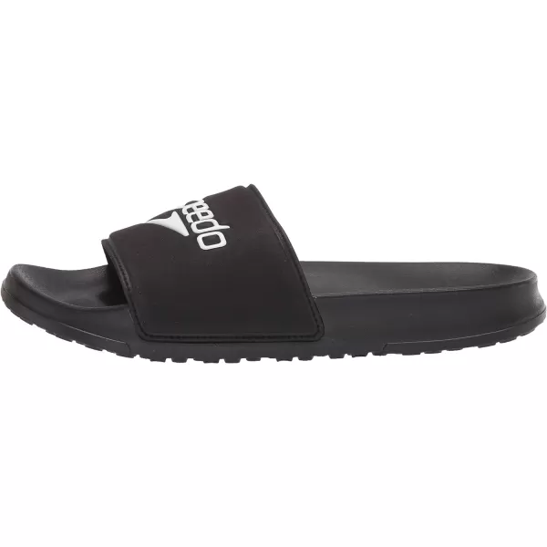 Speedo UnisexAdult Sandal Deck SlideBlackWhite