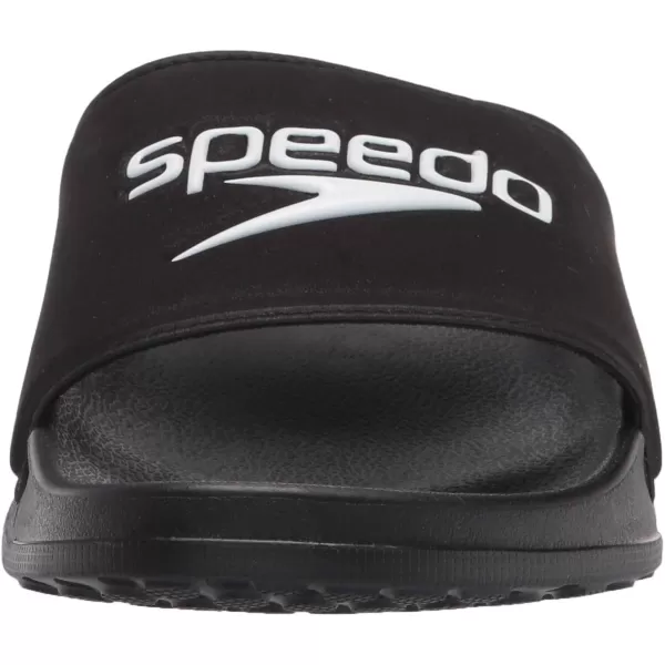 Speedo UnisexAdult Sandal Deck SlideBlackWhite