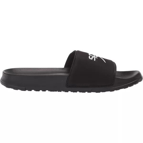 Speedo UnisexAdult Sandal Deck SlideBlackWhite