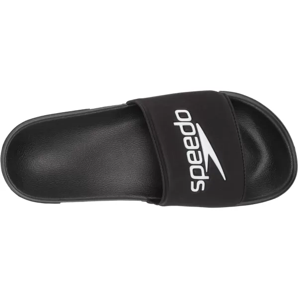 Speedo UnisexAdult Sandal Deck SlideBlackWhite