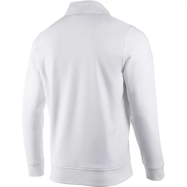 Speedo UnisexAdult Sweatshirt Quarter Zip Pull Over Team Warm UpWhite