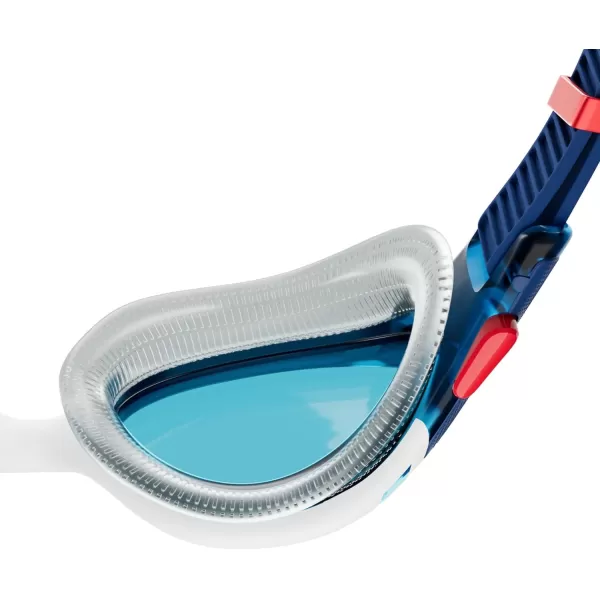 Speedo UnisexAdult Swim Goggle Biofuse 20Ammonite BlueWhiteRedBlue