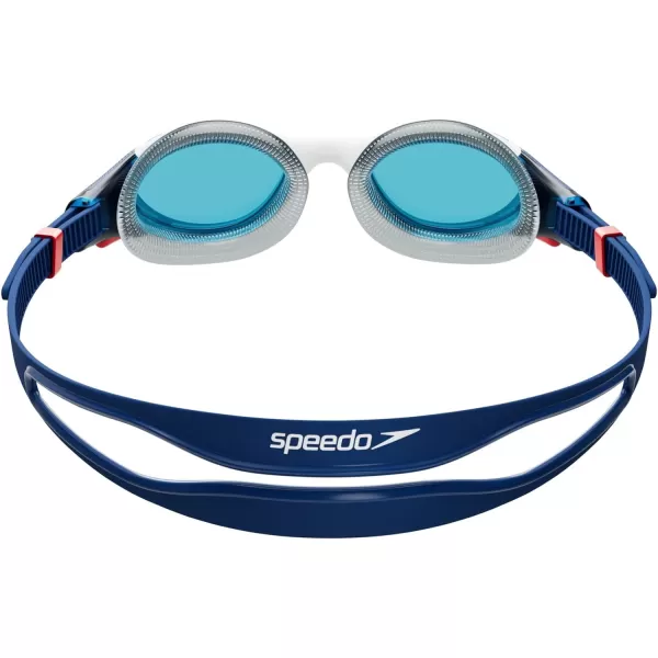 Speedo UnisexAdult Swim Goggle Biofuse 20Ammonite BlueWhiteRedBlue