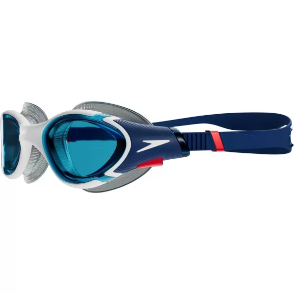 Speedo UnisexAdult Swim Goggle Biofuse 20Ammonite BlueWhiteRedBlue