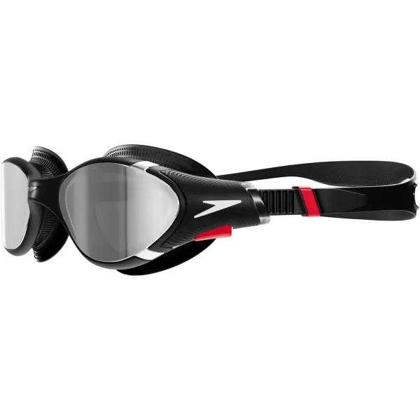 Speedo UnisexAdult Swim Goggle Biofuse 20BlackChrome Mirrored