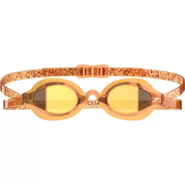 Speedo UnisexAdult Swim Goggles Speed Socket 20Amber Yellow Ltd Mirrored