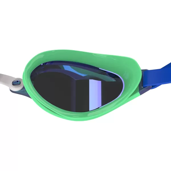 Speedo UnisexAdult Swim Goggles Speed Socket 20Cobalt PopGreen GlowFlash Blue Mirrored