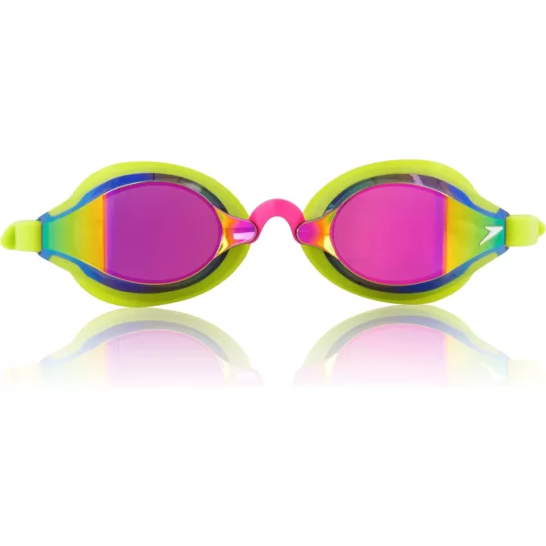 Speedo UnisexAdult Swim Goggles Speed Socket 20Lime GreenSmokeAblazemirr