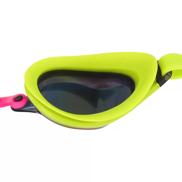 Speedo UnisexAdult Swim Goggles Speed Socket 20Lime GreenSmokeAblazemirr