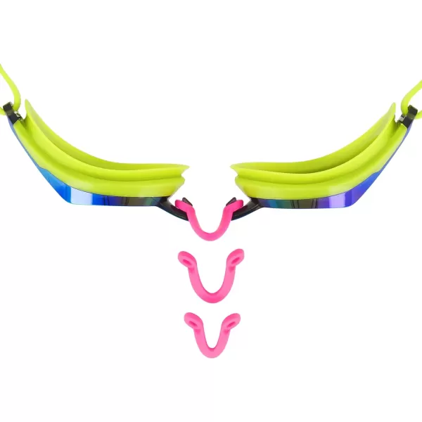 Speedo UnisexAdult Swim Goggles Speed Socket 20Lime GreenSmokeAblazemirr