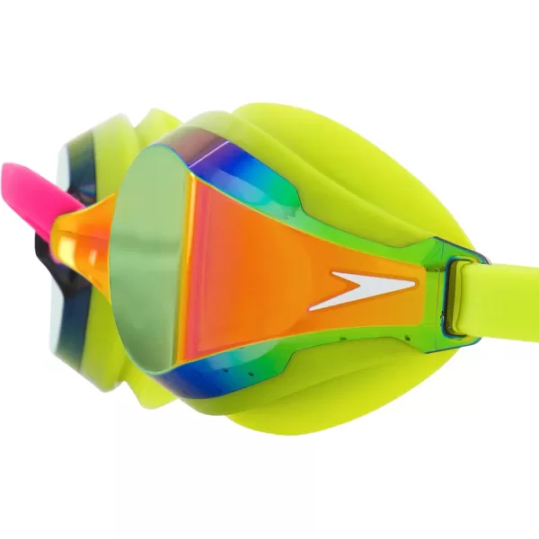 Speedo UnisexAdult Swim Goggles Speed Socket 20Lime GreenSmokeAblazemirr