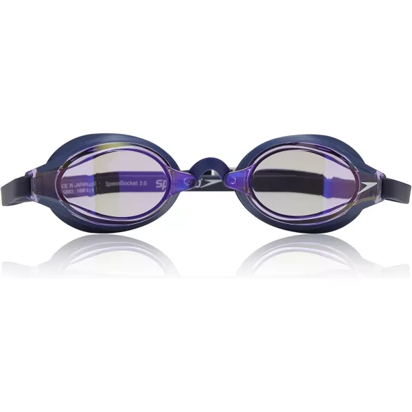 Speedo UnisexAdult Swim Goggles Speed Socket 20Purple Iris Mirrirroed