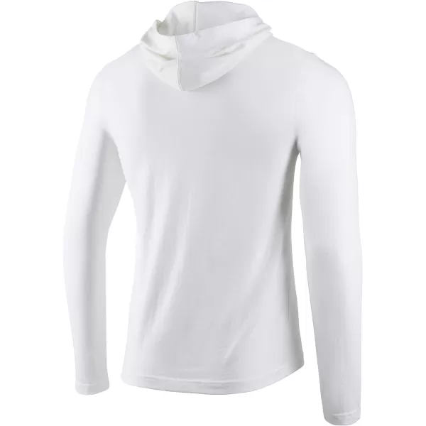 Speedo UnisexAdult TShirt Long Sleeve Hoodie Pull Over Team Warm UpWhite