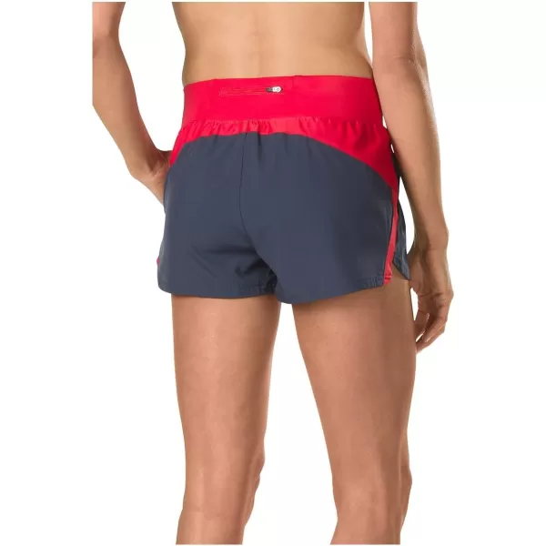 Speedo Womens Shorts Team Warm UpSpeedo Red