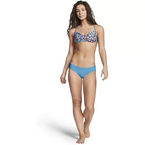 Speedo Womens Swimsuit Bottom Bikini Endurance Cheeky HipsterBlue Jewel