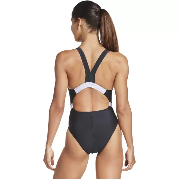 Speedo Womens Swimsuit One Piece Creora Highclo Quantum Splice High Cut SolidFusion Speedo Black