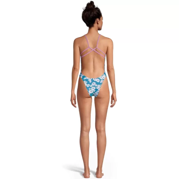Speedo Womens Swimsuit One Piece Endurance Fixed Back Double StrapBlue Jewel