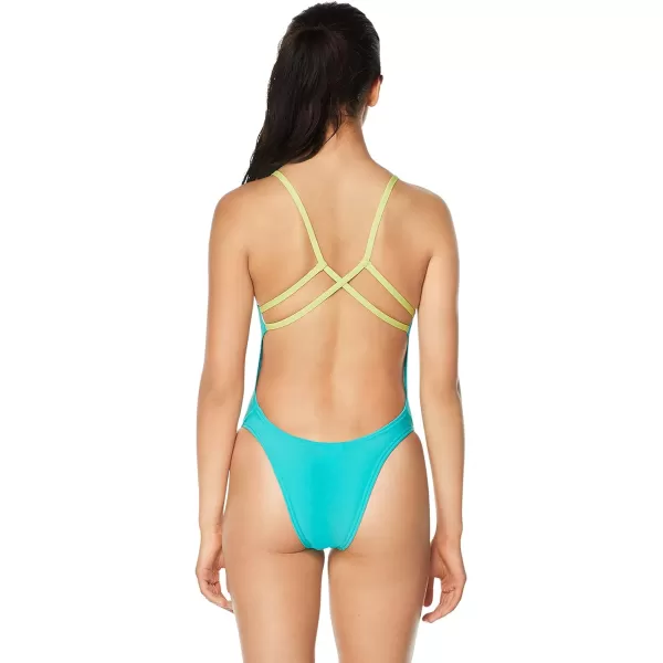 Speedo Womens Swimsuit One Piece Endurance Fixed Back Double StrapCeramic