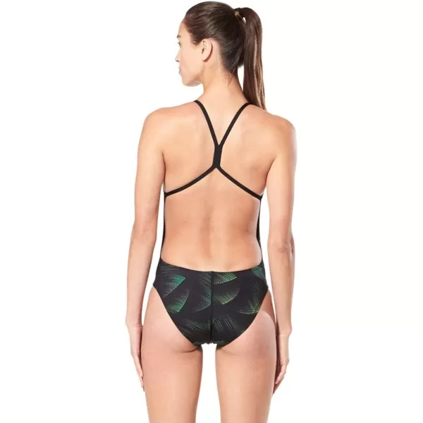 Speedo Womens Swimsuit One Piece Endurance The One Printed Team ColorsBeta Speedo Green