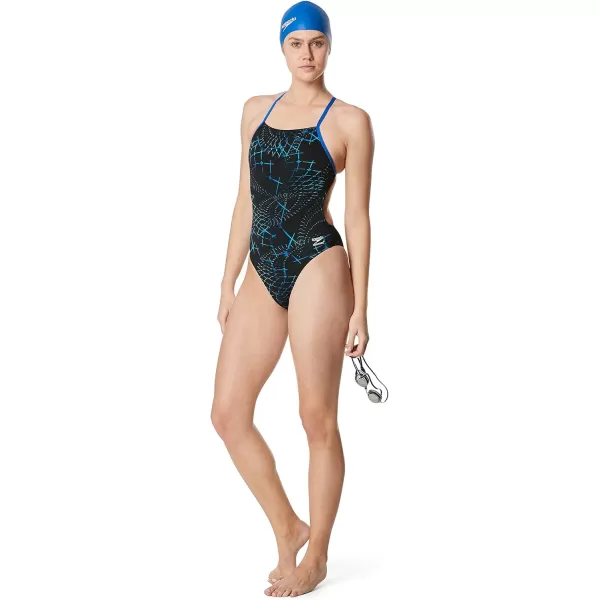Speedo Womens Swimsuit One Piece Endurance The One Printed Team ColorsGalactic Speedo Blue