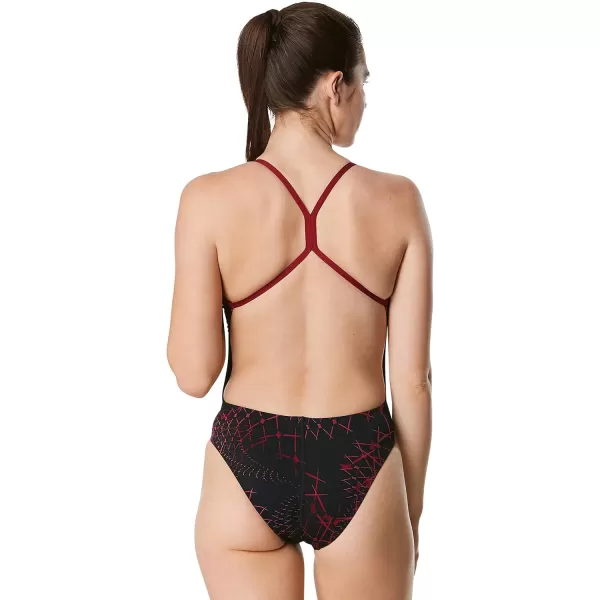 Speedo Womens Swimsuit One Piece Endurance The One Printed Team ColorsGalactic Speedo Maroon