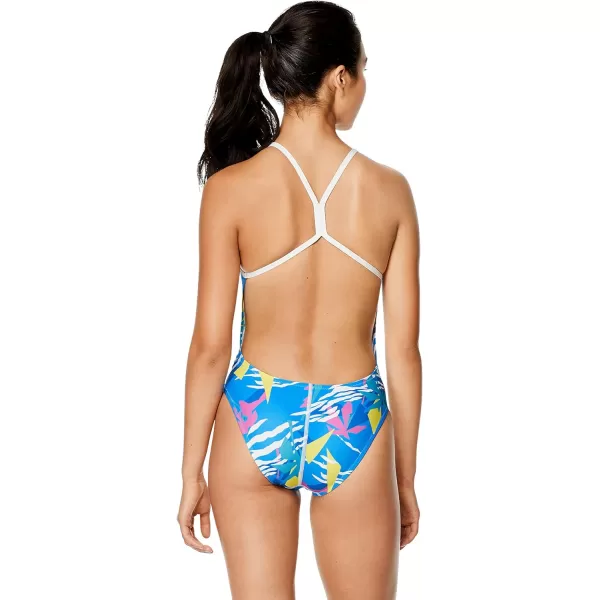 Speedo Womens Swimsuit One Piece Endurance The One Printed Team ColorsPalm Triangle