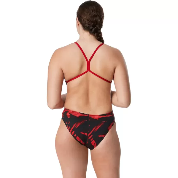 Speedo Womens Swimsuit One Piece Endurance The One Printed Team ColorsReflected Speedo Red