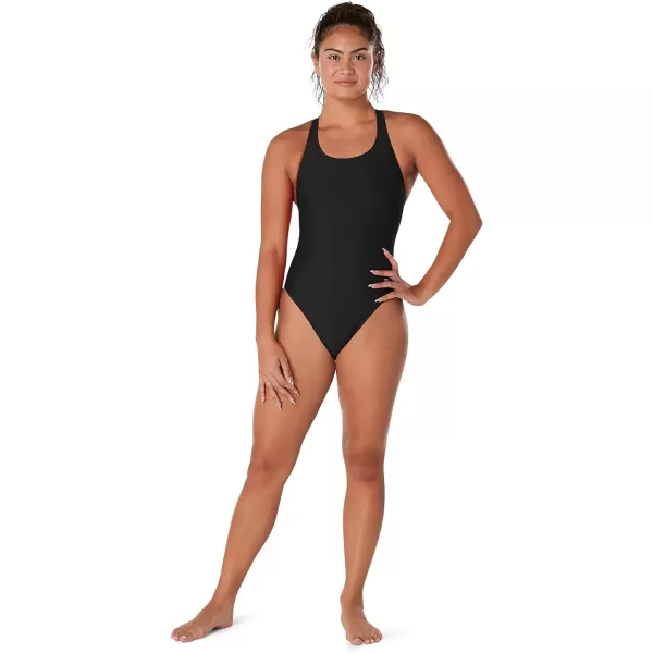Speedo Womens Swimsuit One Piece Prolt Super Pro Solid AdultEco Team Black