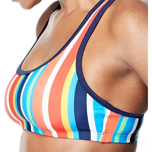 Speedo Womens Swimsuit TopClean Stripe Multi