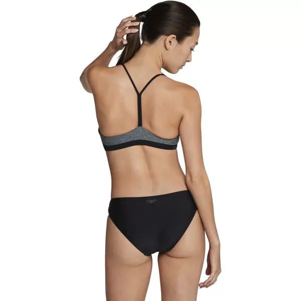 Speedo Womens Swimsuit TopColorblock Speedo Black