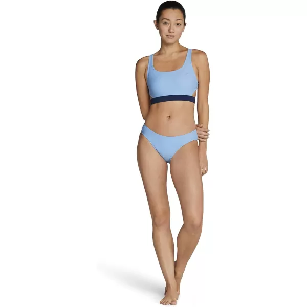 Speedo Womens Swimsuit TopKeyhole Robbia Blue