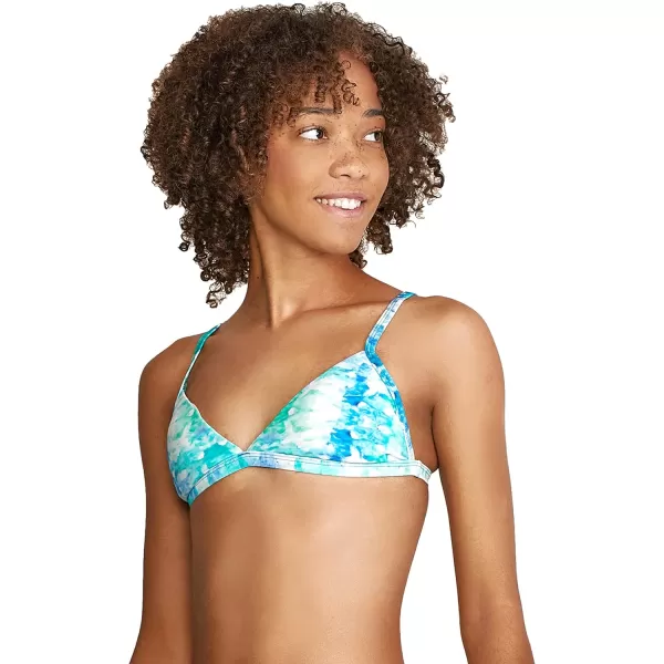 Speedo Womens Swimsuit Triangle Bikini TopBlended Tie Dye