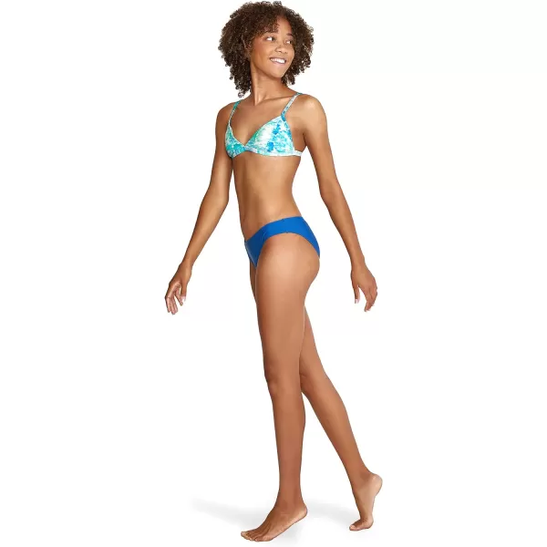 Speedo Womens Swimsuit Triangle Bikini TopBlended Tie Dye