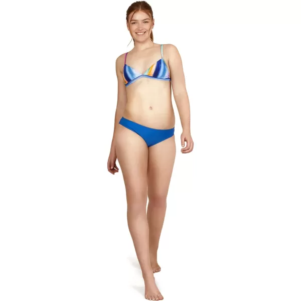 Speedo Womens Swimsuit Triangle Bikini TopRainbow Stripe