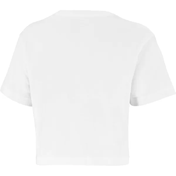 Speedo Womens TShirt Short Sleeve Crew Neck Vintage Crop2022 Pride White