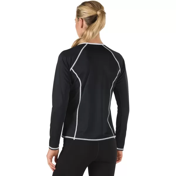 Speedo Womens Uv Swim Shirt Long Sleeve RashguardSpeedo Black