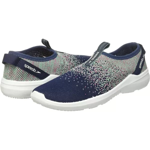 Speedo Womens Water Shoe Surfknit ProNavyAquaPink