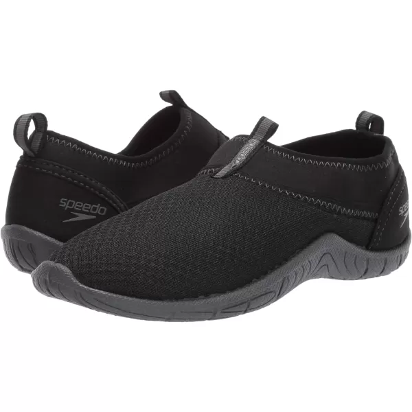 Speedo boys Unisexkid Water Shoe Tidal Cruiser ToddlerBlackDark Gull Grey