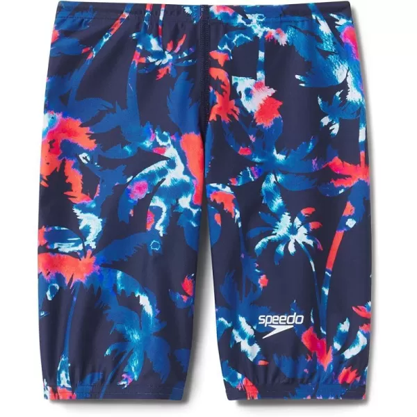 Speedo Boys Swimsuit Jammer Begin to Swim SolidAura Plams Turkish Sea