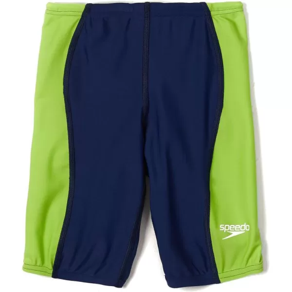 Speedo Boys Swimsuit Jammer Begin to Swim SolidSplice Green Gecko