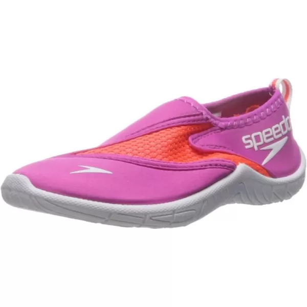 Speedo Kids Surfwalker Pro 20 Water Shoes Little KidBig KidLittle Kid 48 Years PinkWhite