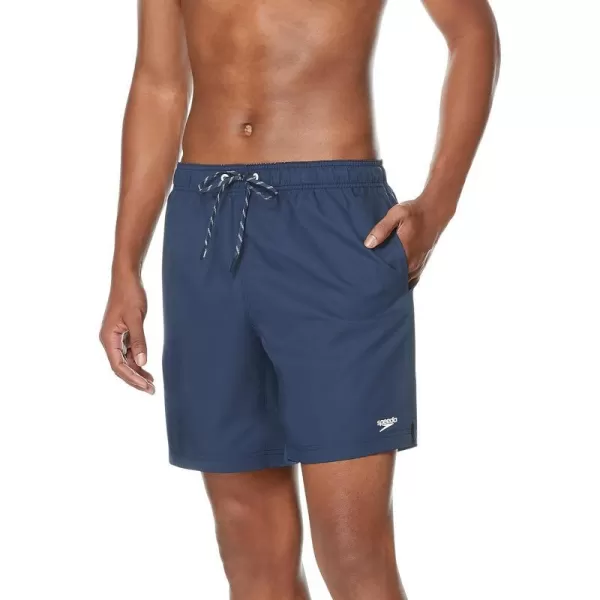 Speedo Mens Swim Trunk Mid Length Redondo SolidNew Peacoat