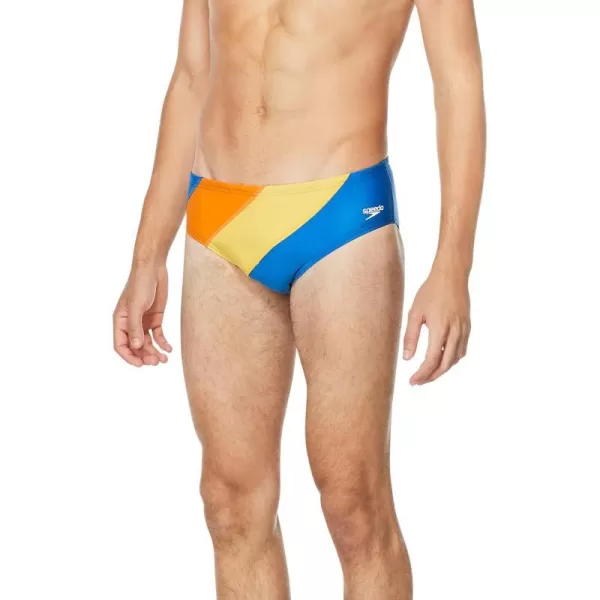 Speedo Mens Swimsuit Brief Endurance The OneVibrant Orange Block