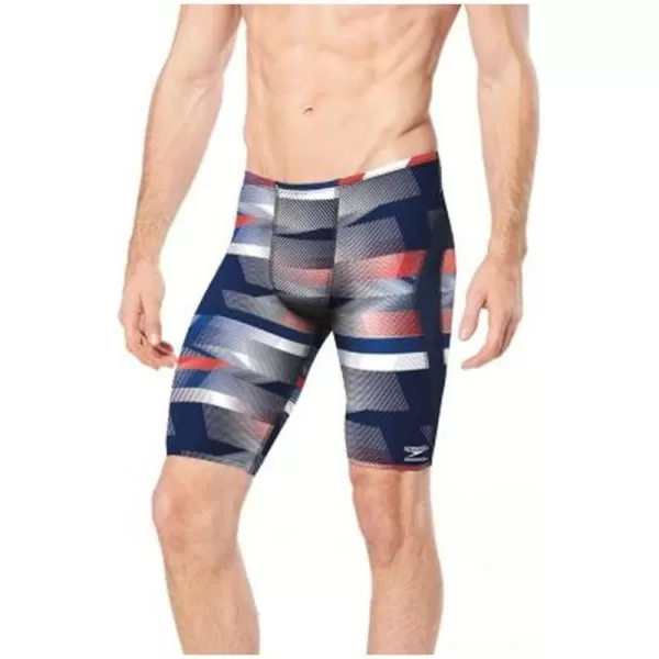 Speedo Mens Swimsuit Jammer Endurance The Fast WayRedWhiteBlue